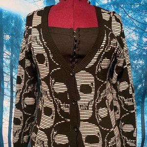 Skull Pattern Cardigan